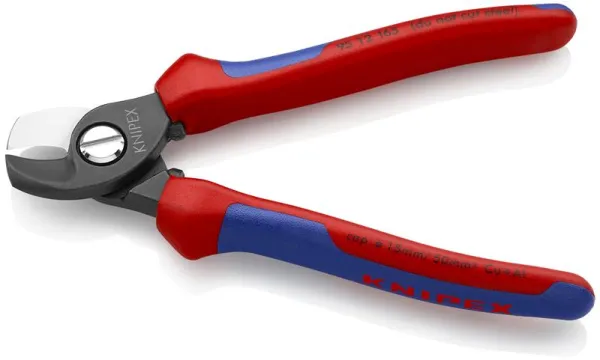 Knipex Kabelsaks bruneret, med flerkomponent-håndtag 165 mm
